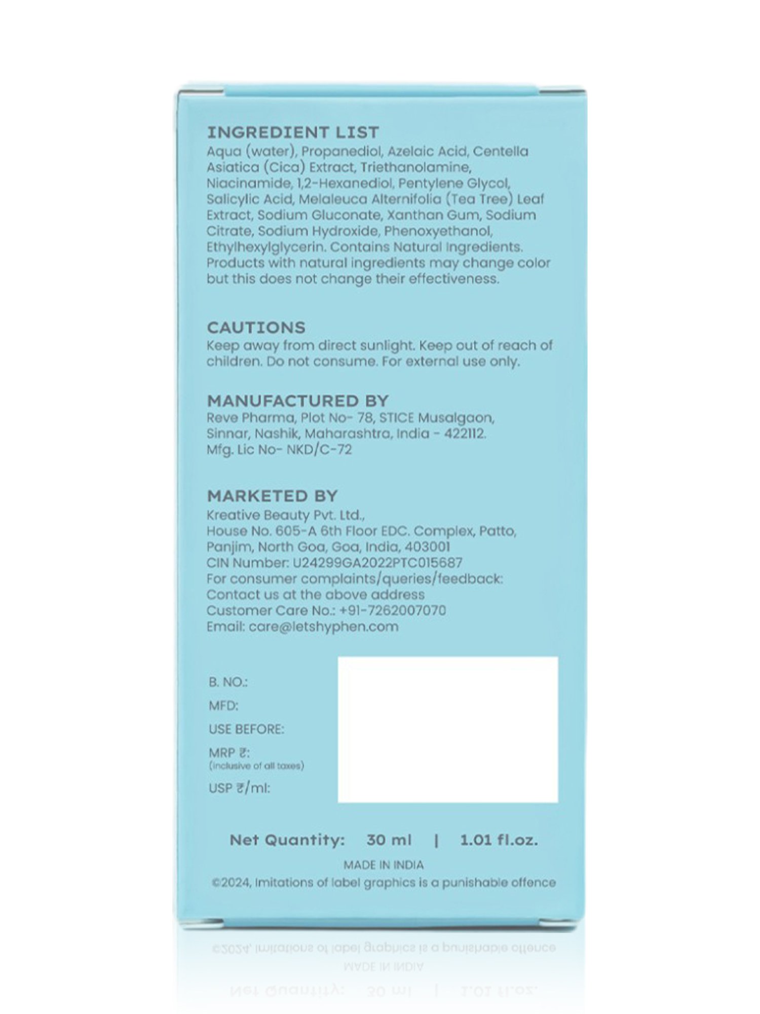 Hyphen Acne Defence Daily Serum - 30 ml