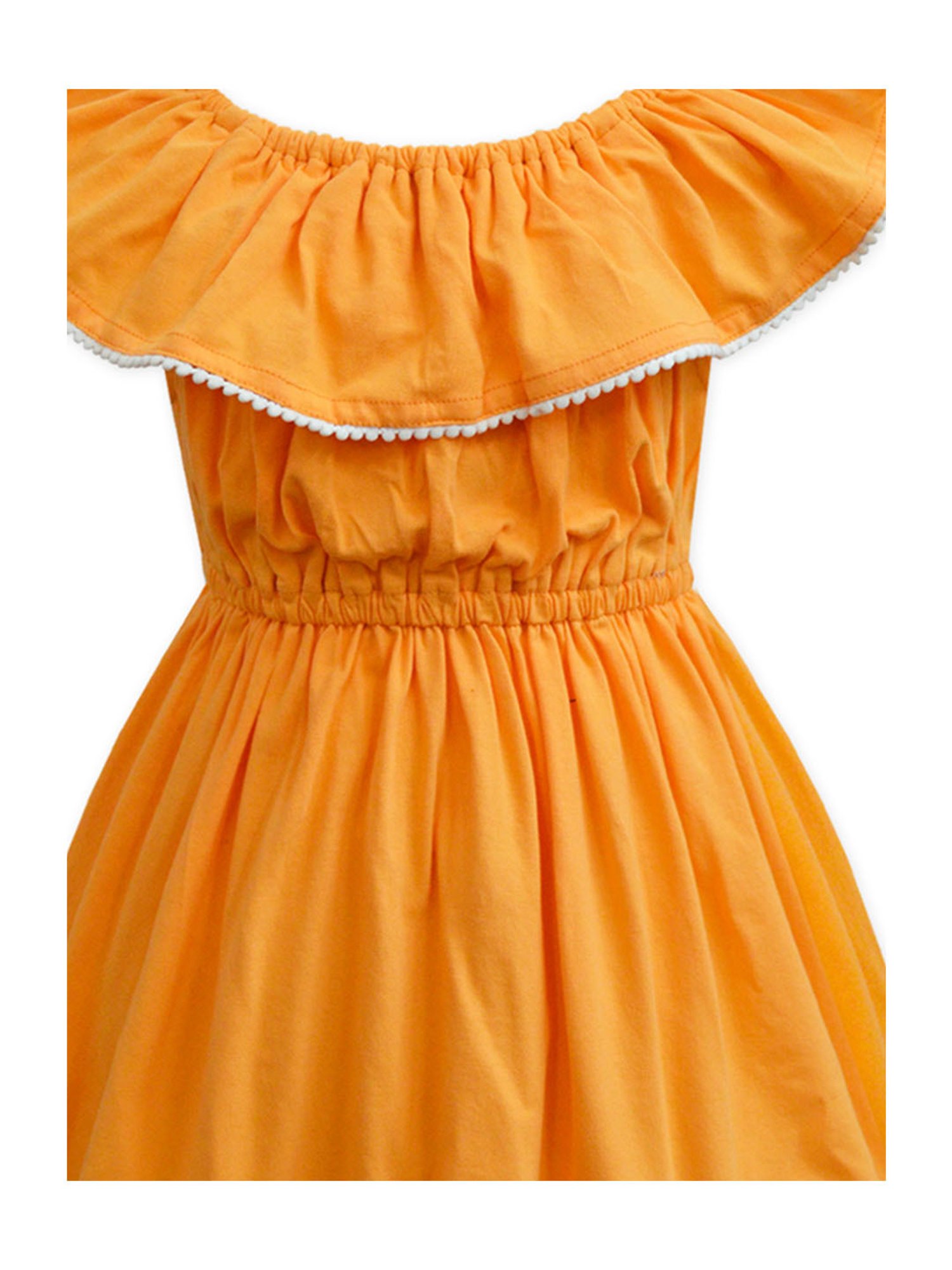 A.T.U.N. Orange Solid Dress