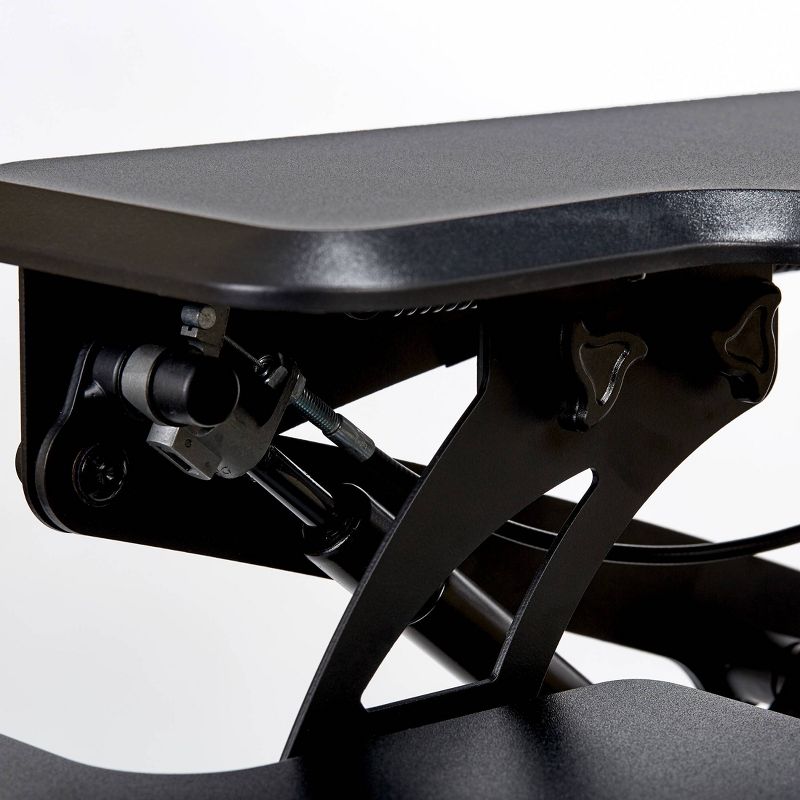 35.4" Airlift Adjustable Height Stand Up Laptop Desk Black - Seville Classics