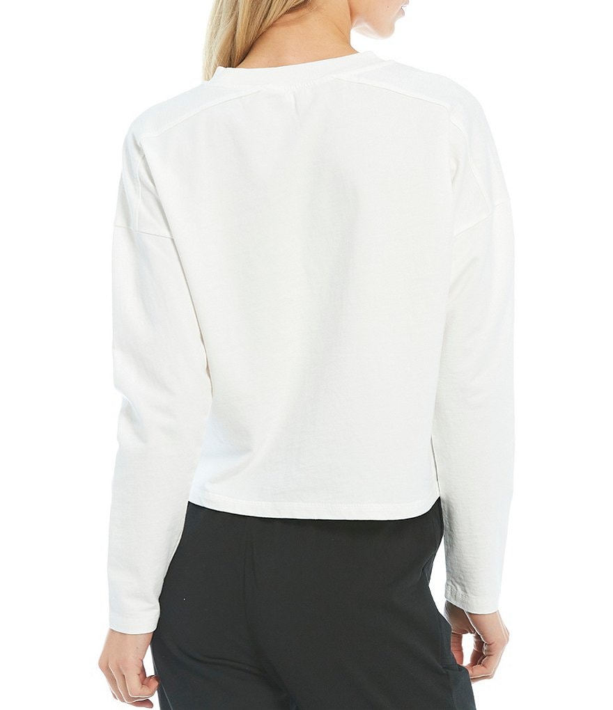 A Loves A Athleisure French Terry Knit Cropped Sweatshirt