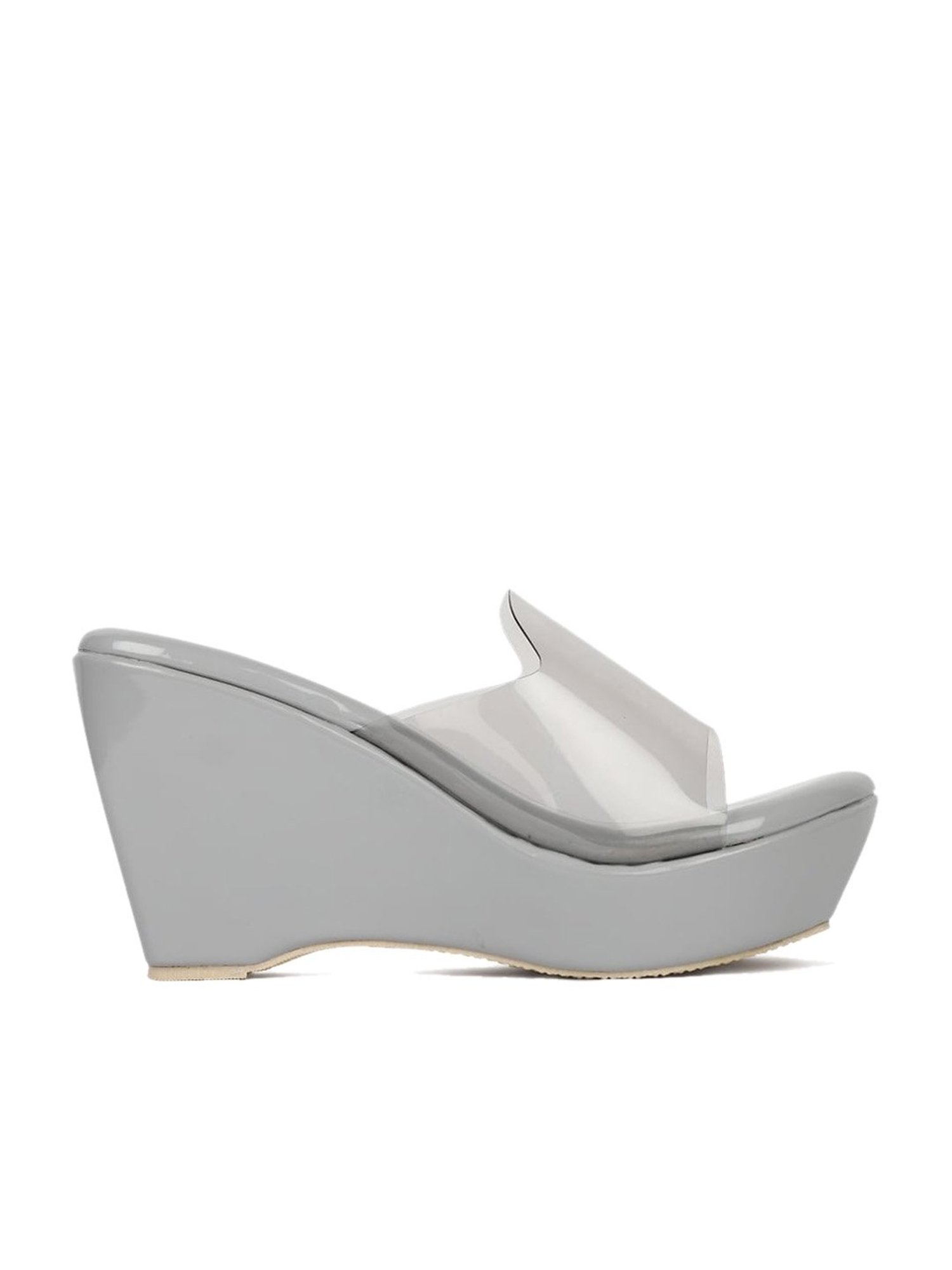 Iconics Women's Grey Casual Wedges