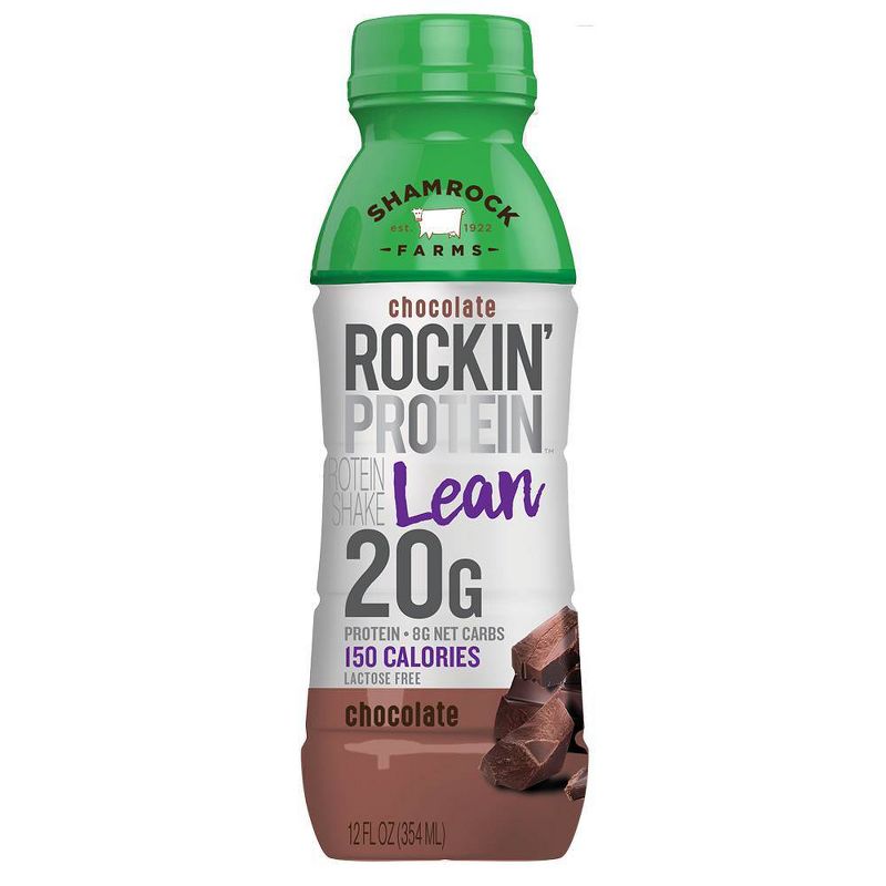 Shamrock Farms Rockin' Refuel Lean Builder Chocolate Protein Milk Beverage - 12 fl oz