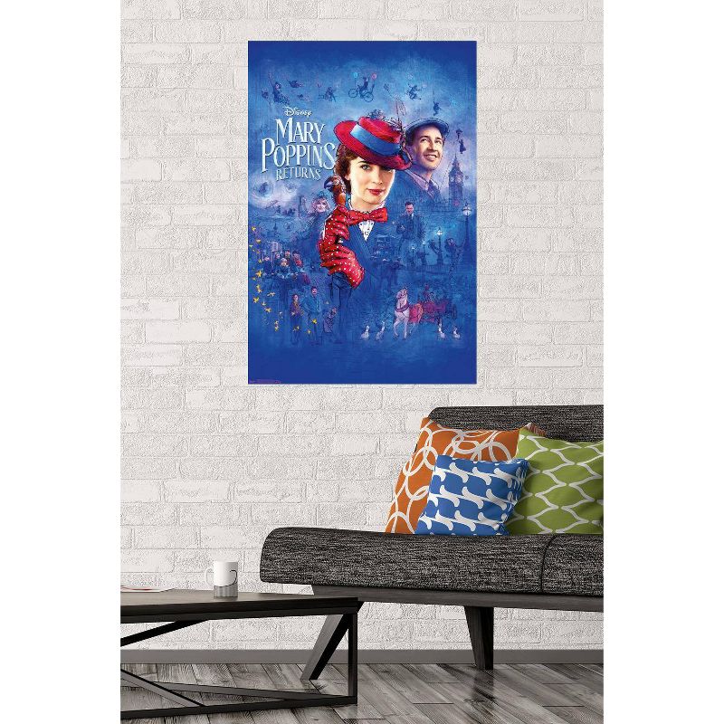 22.375" x 34" Disney Mary Poppins Returns - Sketch Unframed Wall Poster Print - Trends International