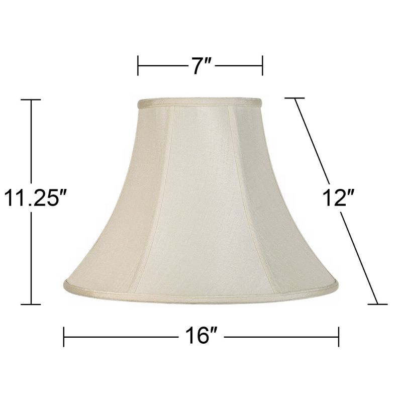 Springcrest Off-White White Drum Lamp Shade Modern Silver Circles 15x16x11 - Spider