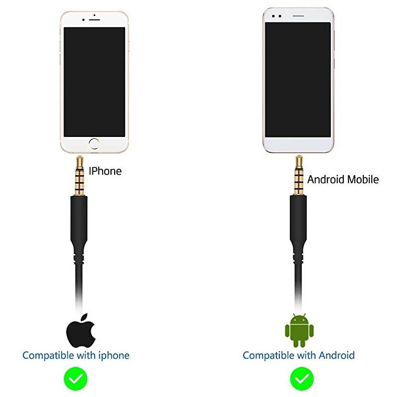 Replacement Astro A40 Cable A10 Cord Compatible with Astro A10 A40 Gaming Headset Audio Talkback Chat Cable to Xbox One PS4 PC Gaming MixAmp No Mute and Volume Controls