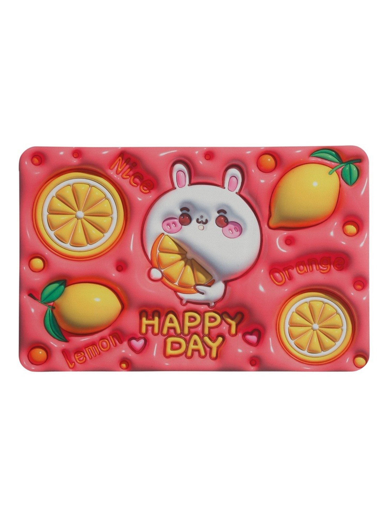 HOSTA HOMES Anti Skid Abstract Multicolor Others Non Slip Bath mat