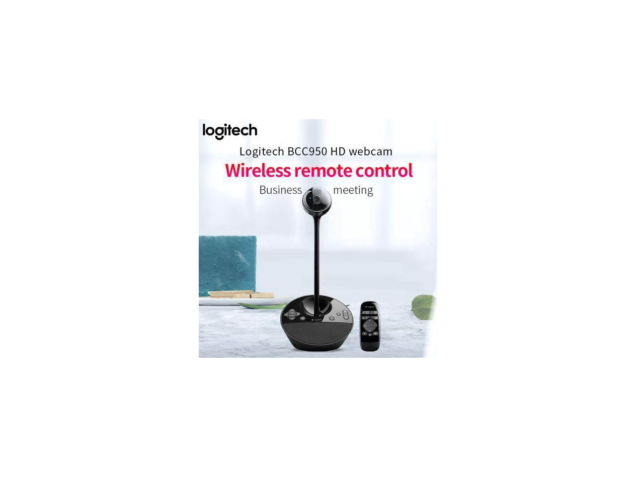 Logitech BCC950 Conference Cam Full HD 1080P Desktop Video Webcam for Private Offices Home Offices&Most Any Semi-private Space