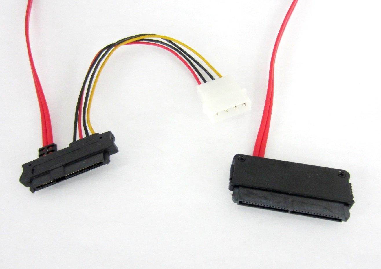 Micro SATA Cables SAS 32 Pin SFF-8484 to 29 Pin SAS SFF-8482 Hard Disk Cable with Power - 1 Meter