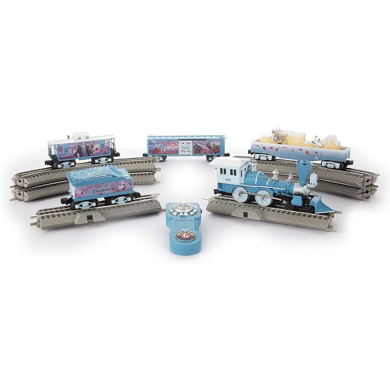 Lionel 2023040 Disney Frozen 2 Electric Powered O Gauge Model Train Set with Bluetooth Capability, 1 Passenger Cars, 8 Tracks, and Remote Control