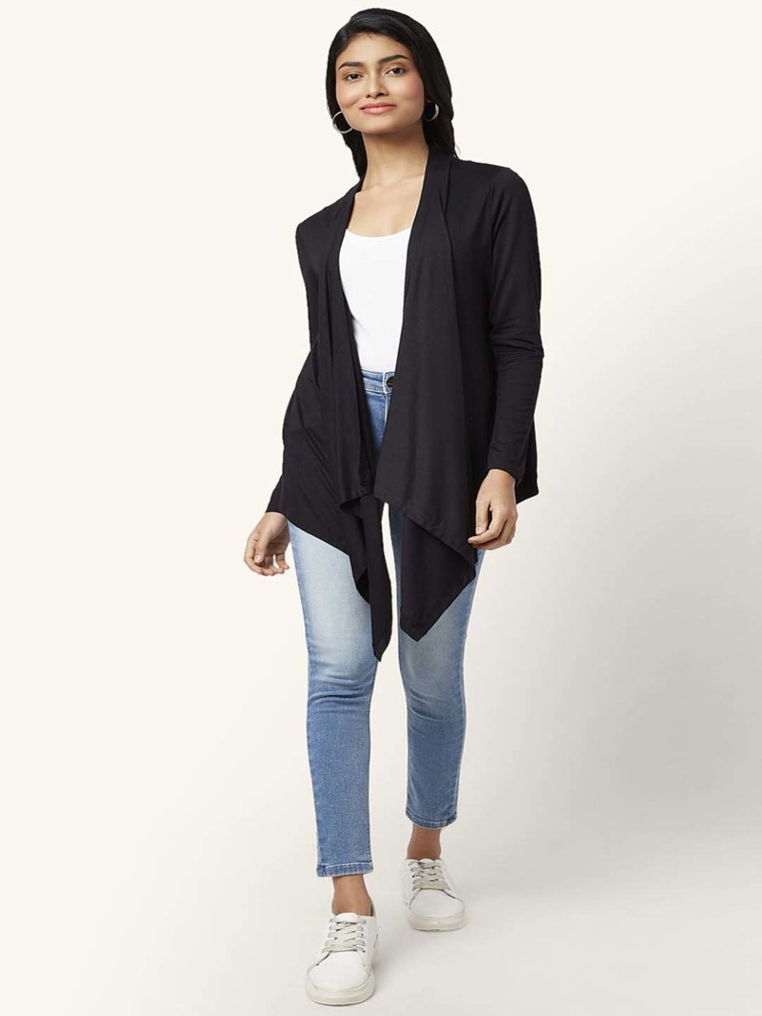 Honey by Pantaloons Black Full Sleeves Shrug