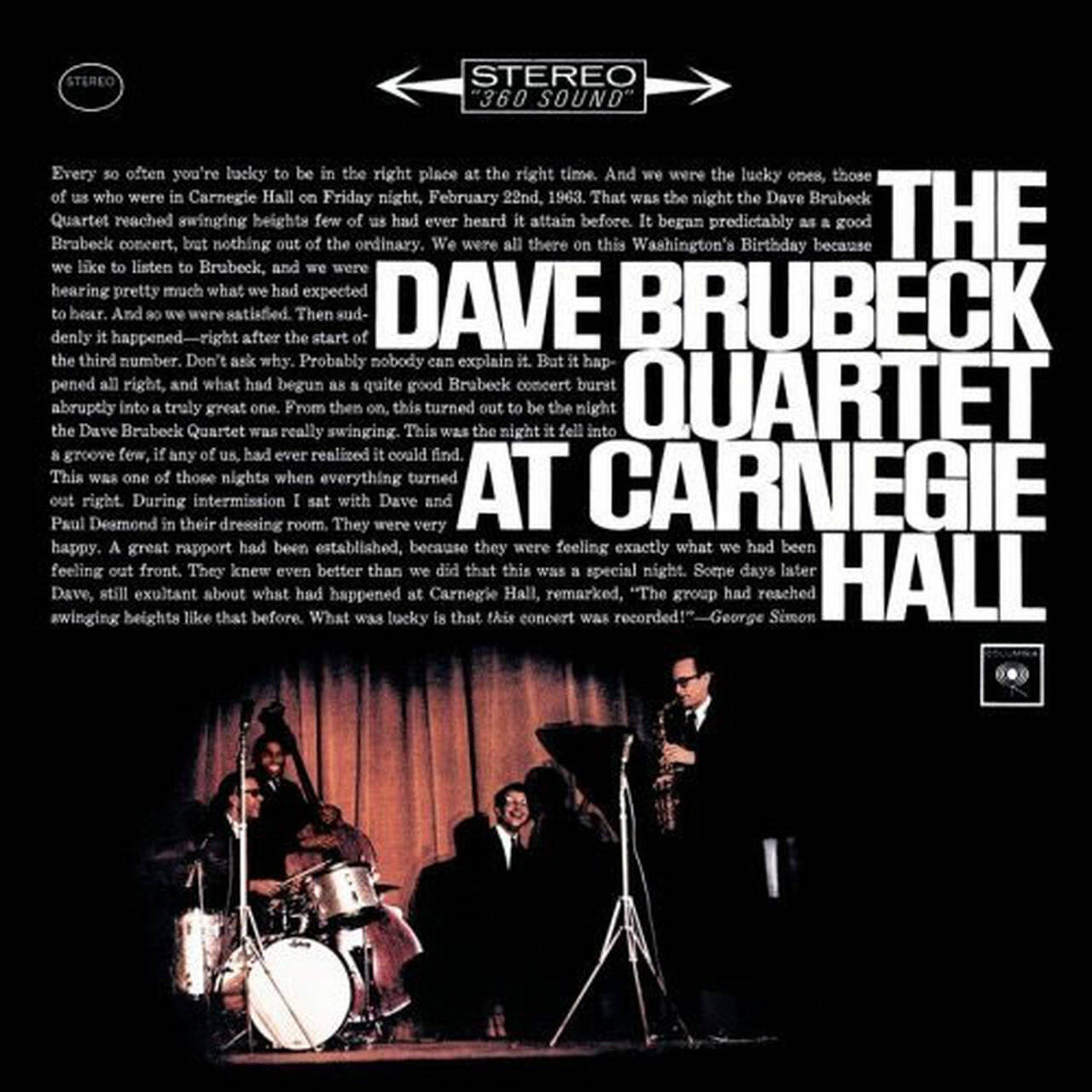 The Dave Brubeck Quartet At Carnegie Hall 180g 2LP (Vinyl)