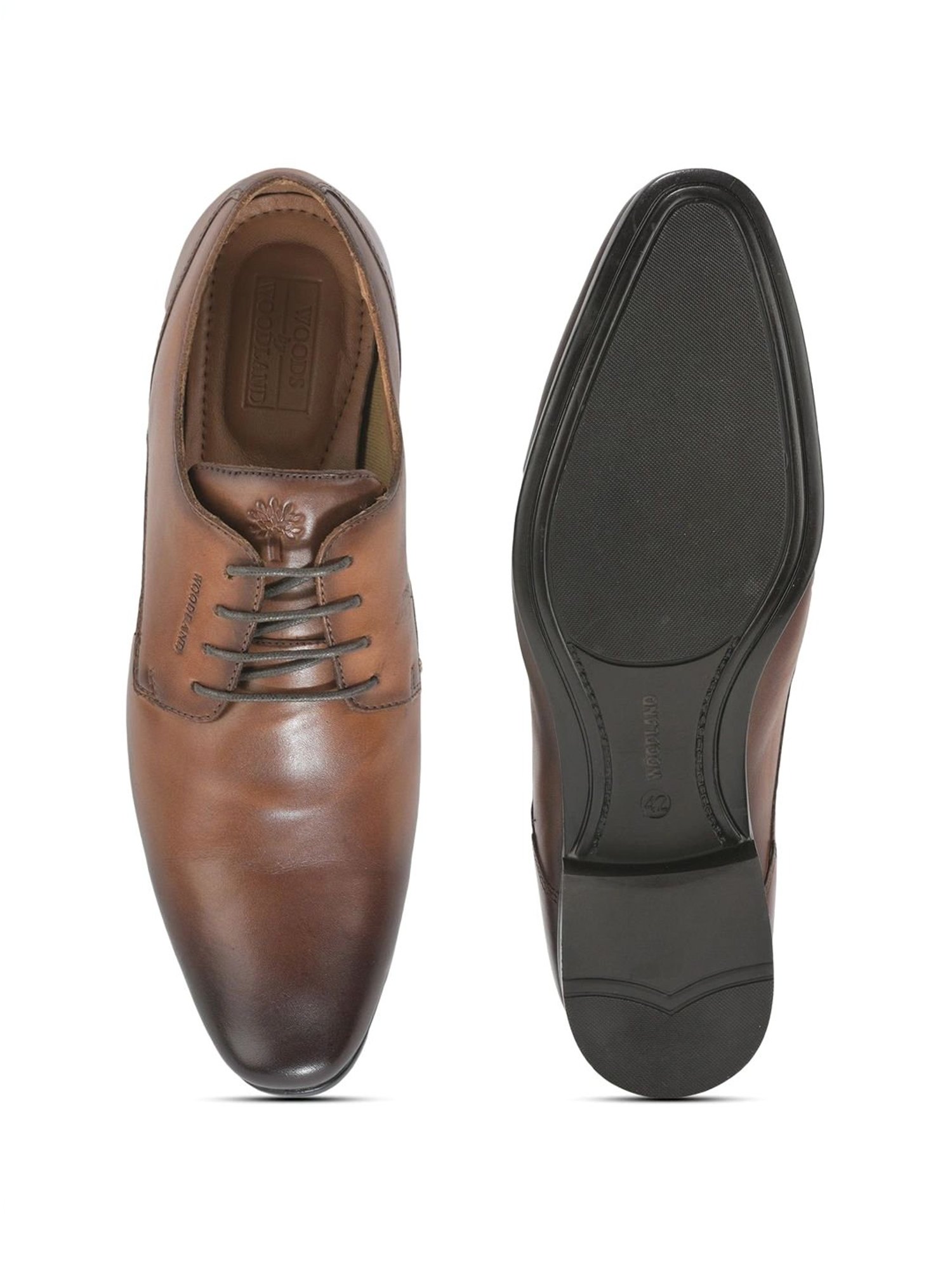 Woodland Men's Tan Derby Shoes