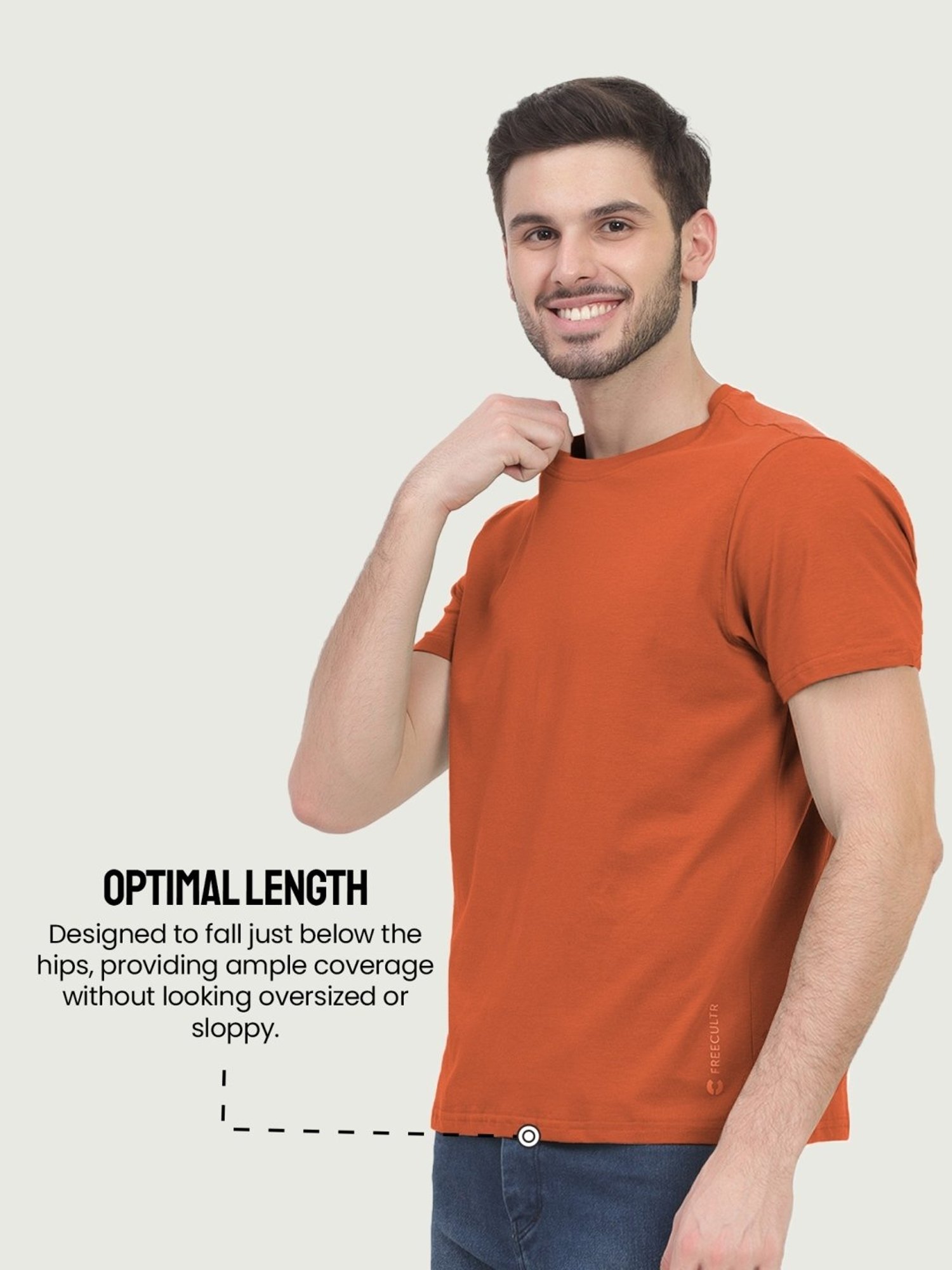 Freecultr Multicolored Cotton Regular Fit T-Shirt - Pack Of 3