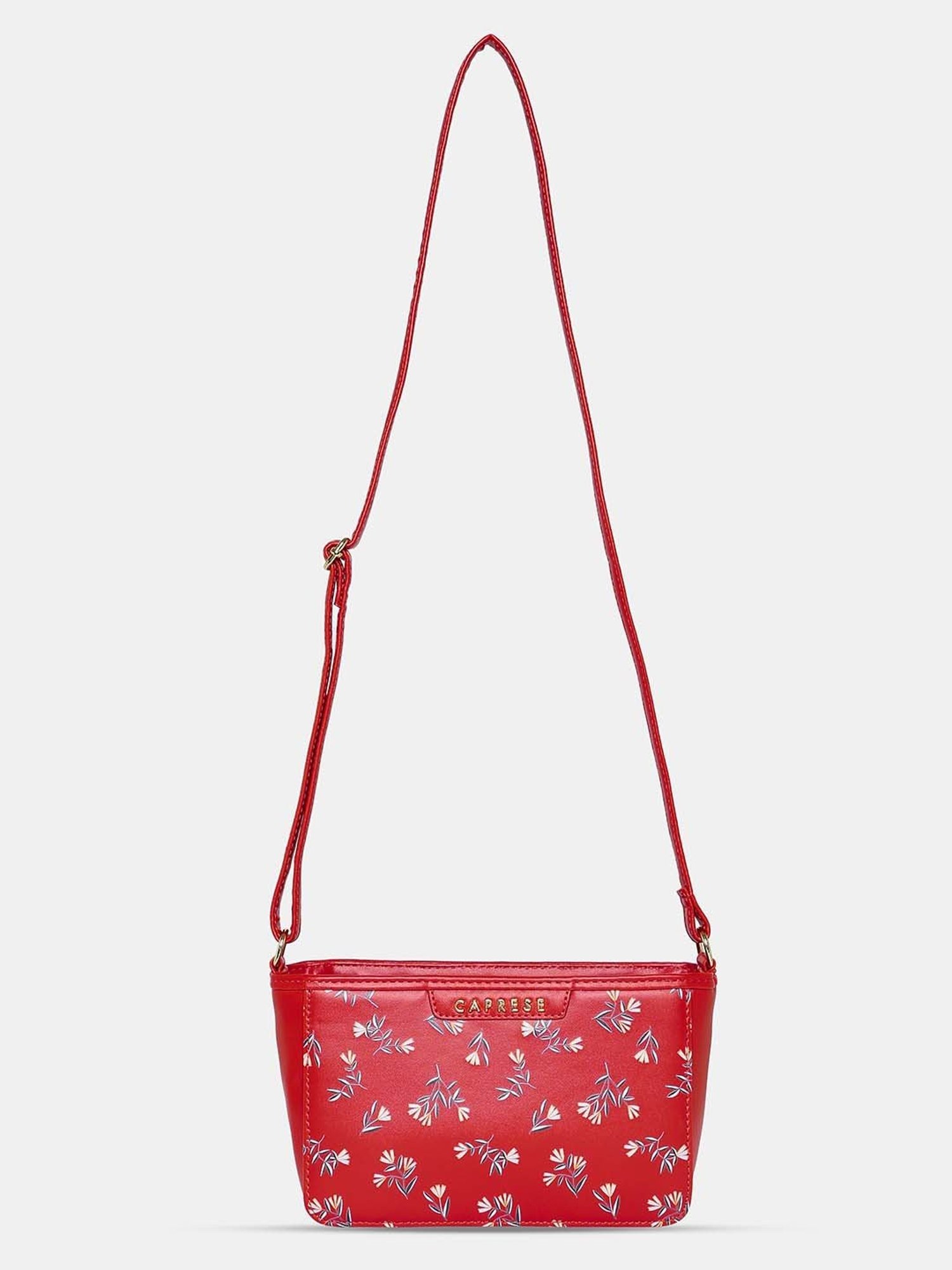 Caprese MERIDA Red Floral Small Sling Handbag