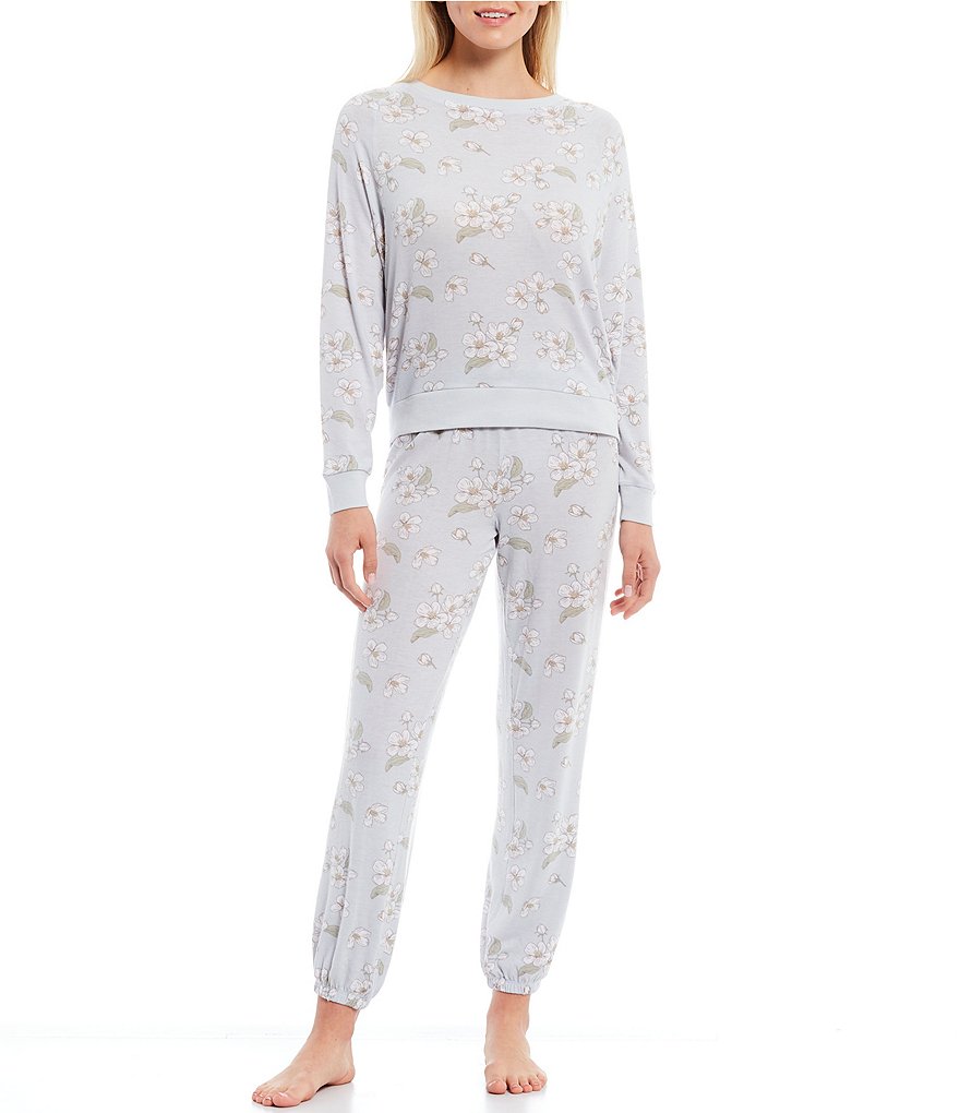 Honeydew Intimates Floral Print Brushed Jersey Coordinating Lounge Set