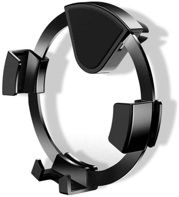 Universal Cell Phone Holder with Gravity Sensor Design Creative Round Shaped Air Vent Car Mount for Smartphone
