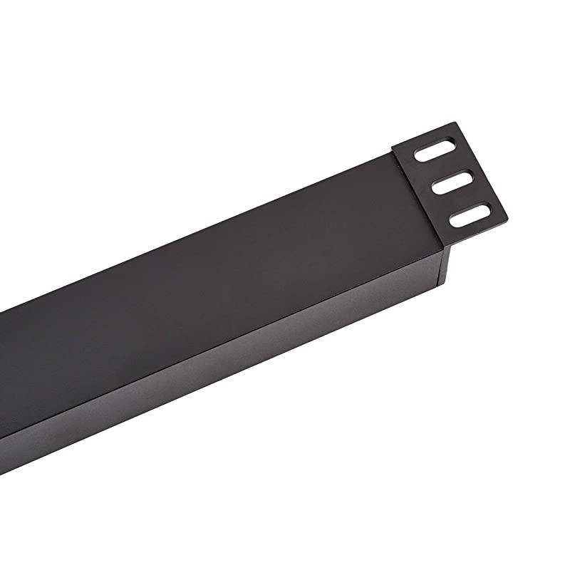 Basics Heavy Duty Metal Surge Protector Power Strip with Mounting Brackets - 16-Outlet, 840-Joule (15A On/Off Circuit Breaker)