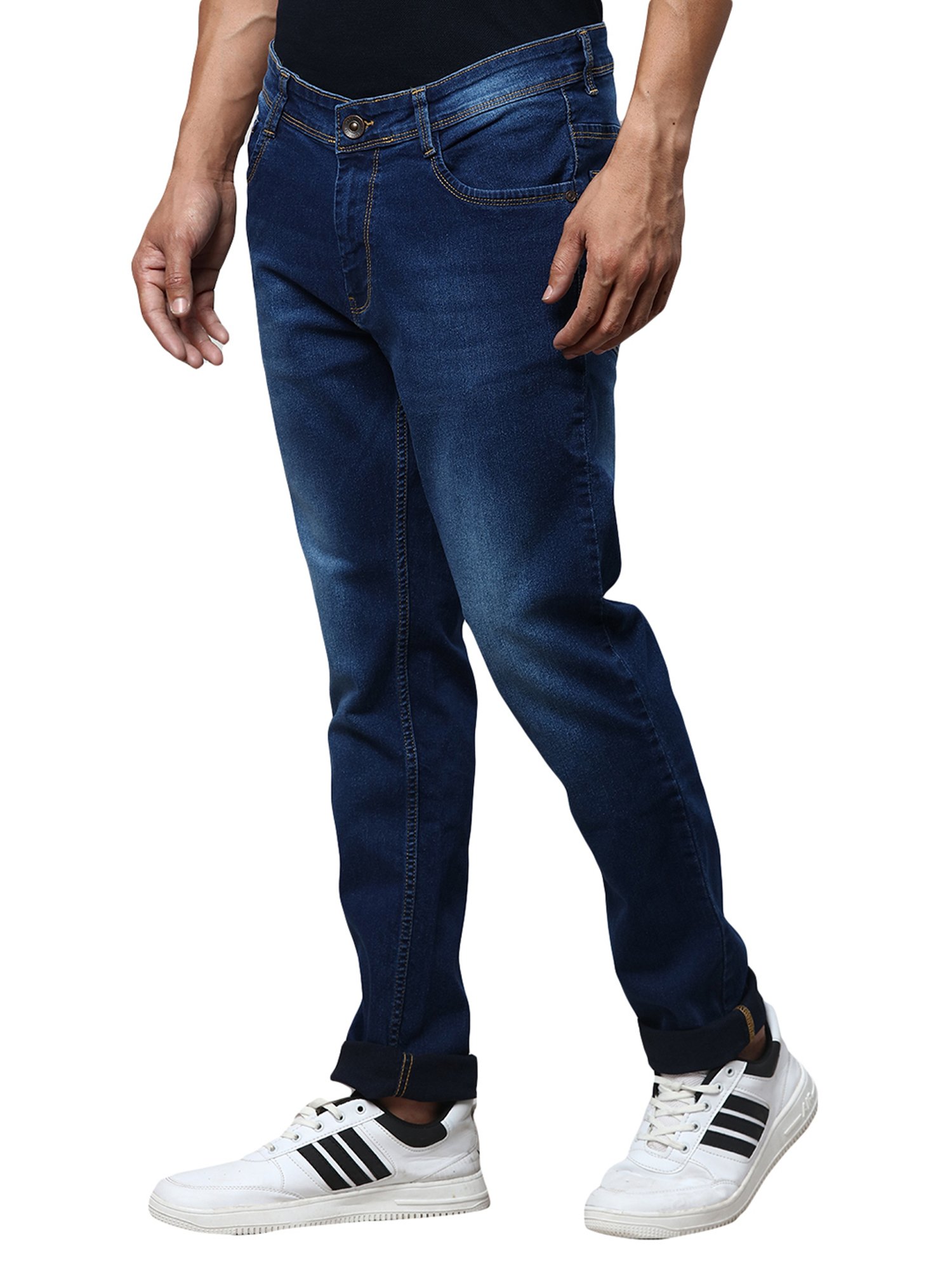 American Eagle Blue Cotton Regular Fit Jeans