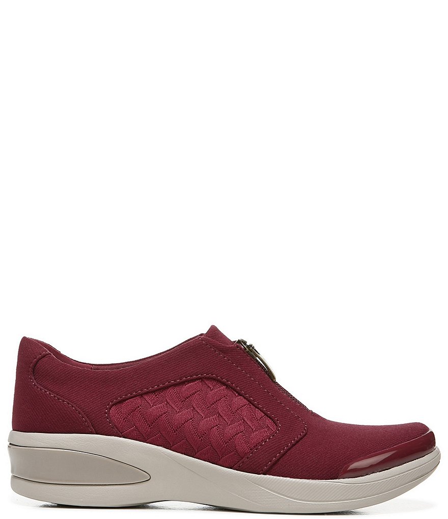 Bzees Florence Center Front Zip Slip-On Washable Sneakers