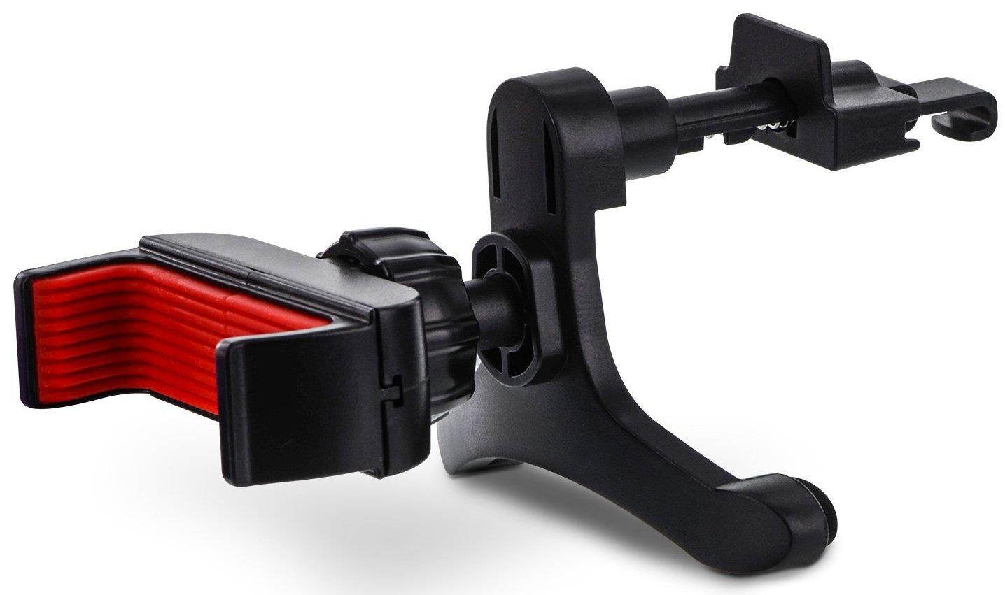 Aduro U-Grip Smartphone Car Mount, [Air Vent] Grip Mount Works with All Mobile Phones - 360 Rotation, Strong Grip, One Handed Operation, (Black/Red)
