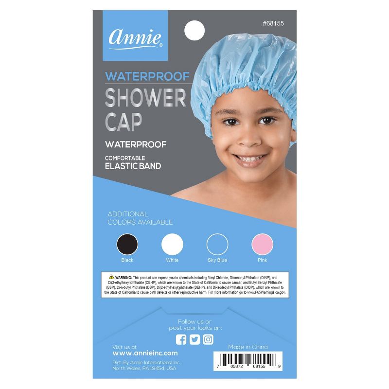 Annie International Kids Shower Cap - L - Blue