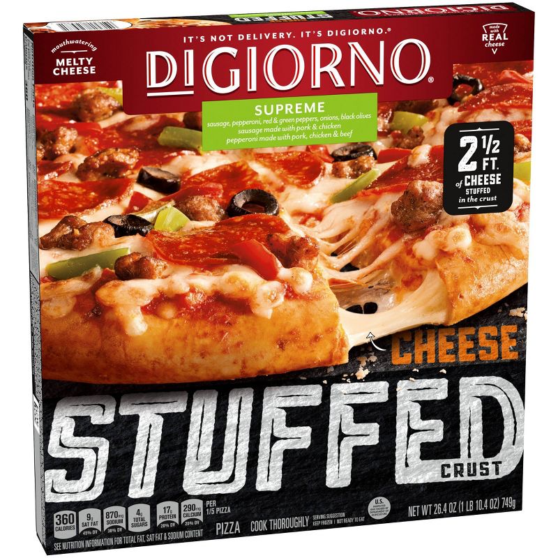 DiGiorno Cheese Stuffed Crust Supreme Frozen Pizza - 26.4oz