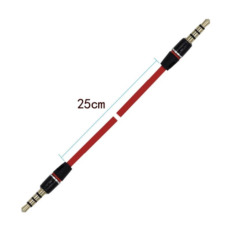 AU111 6 Feet Premium Audio Extension Cable Nylon Braided 35mm TRRS 4 Poles Jack Male to Female