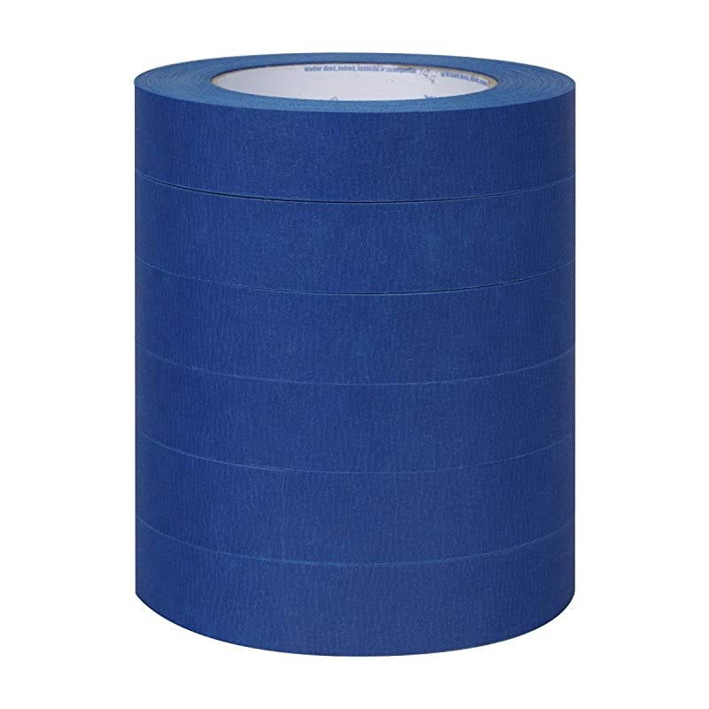 Clean Release Blue Painter's Tape 1-Inch (0.94-Inch x 60-Yard), 6 Rolls, 360 Total Yards, 240459
