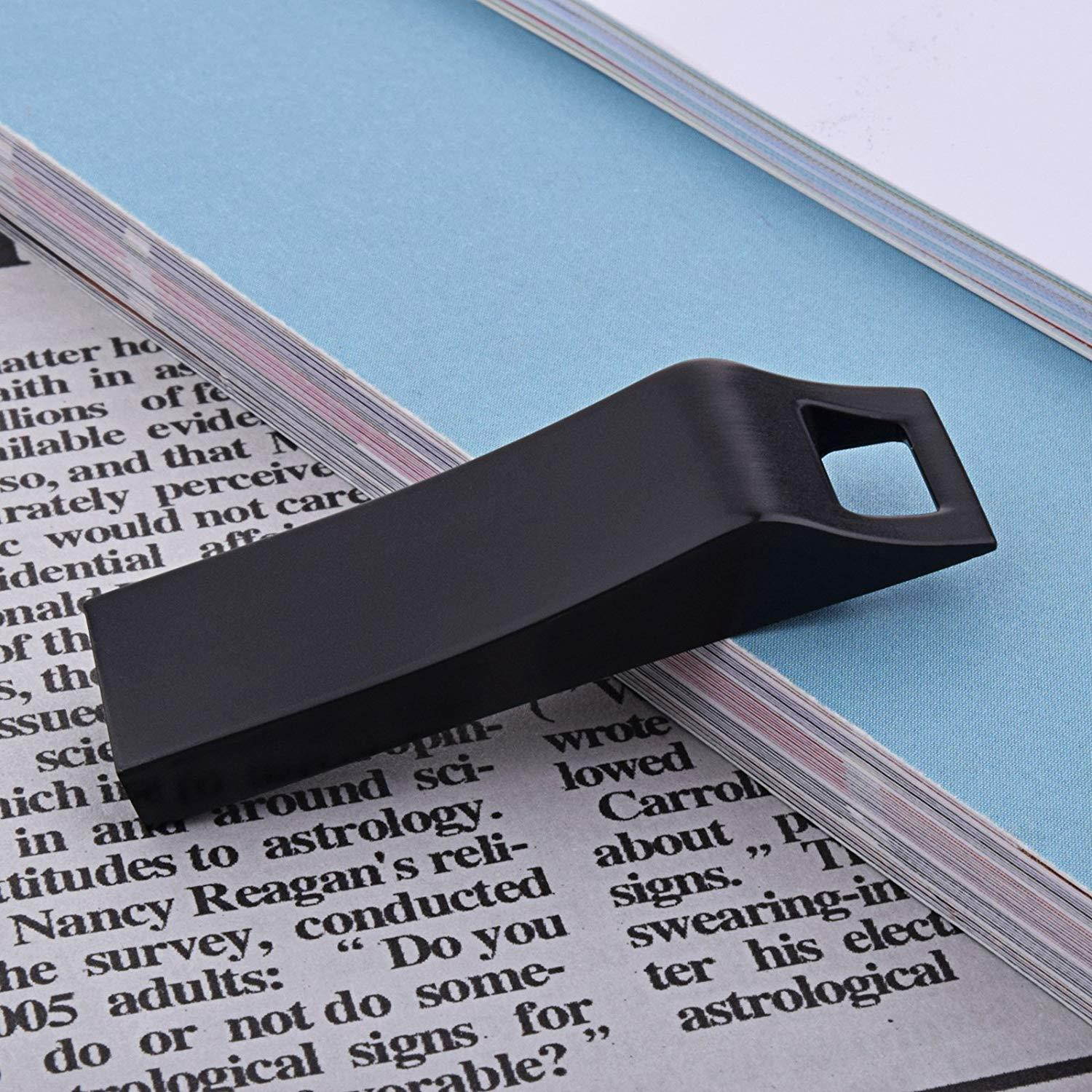 TOPESEL 3 Pack 32GB USB 2.0 Flash Drives Metal Memory Stick Waterproof Thumb Drive (3 Mixed Colors: Black, Gold, Silver)