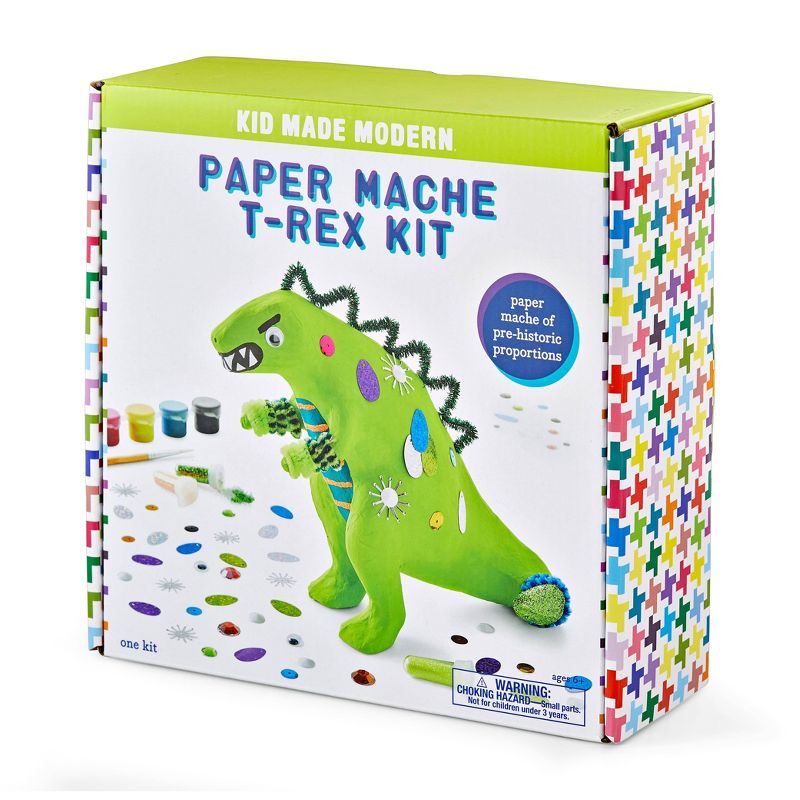 Kid Made Modern Paint Your Own Paper Mache T-Rex Kit