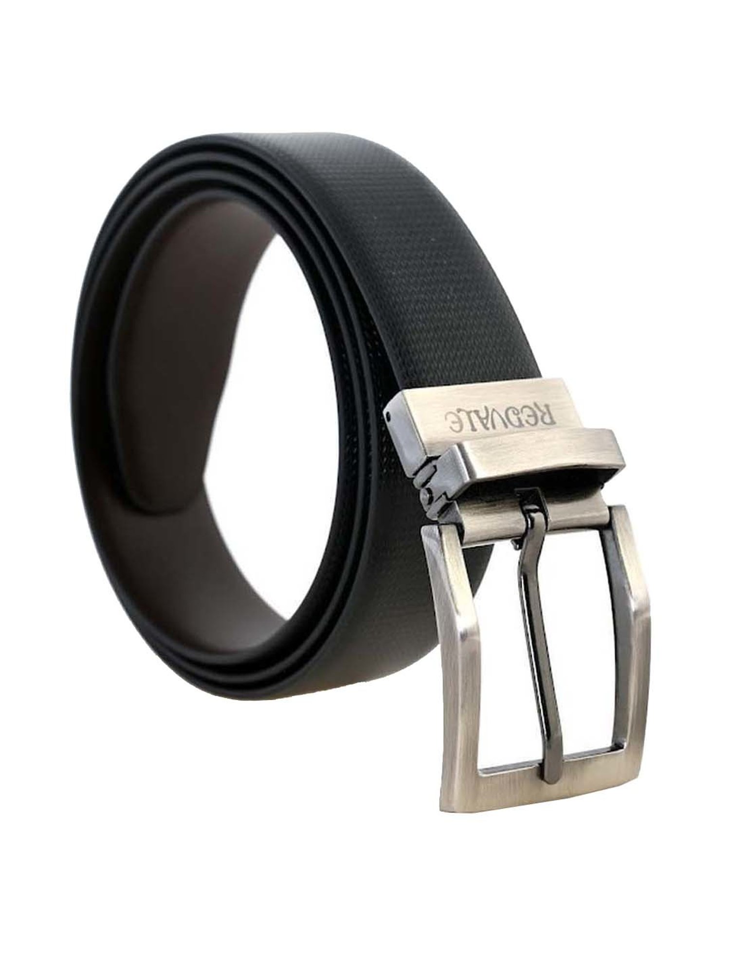 REDVALE Black & Brown Reversible Belt for Men