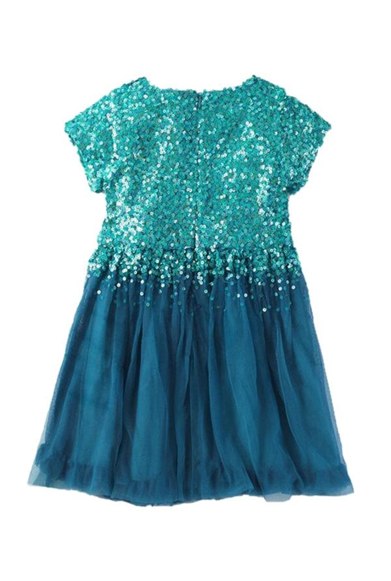 Cherry Crumble By Nitt Hyman Kids Turquoise Embellished Dress