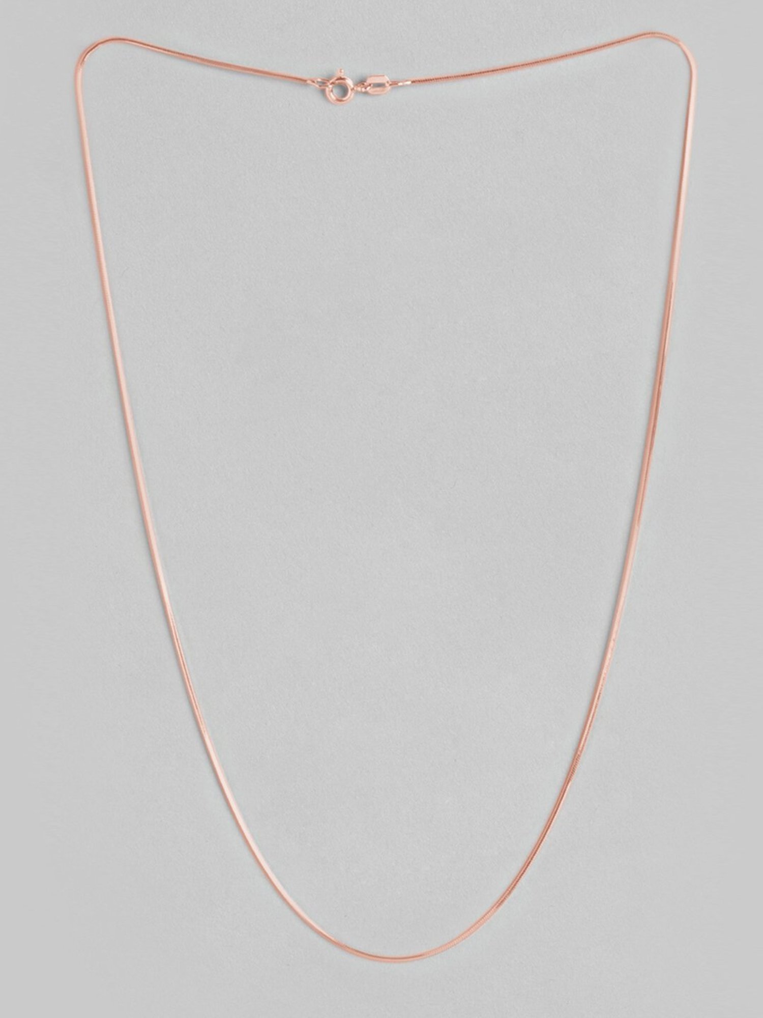 Zavya Sleek and Modern Golden Plated 92.5 Sterling Silver Box Chain