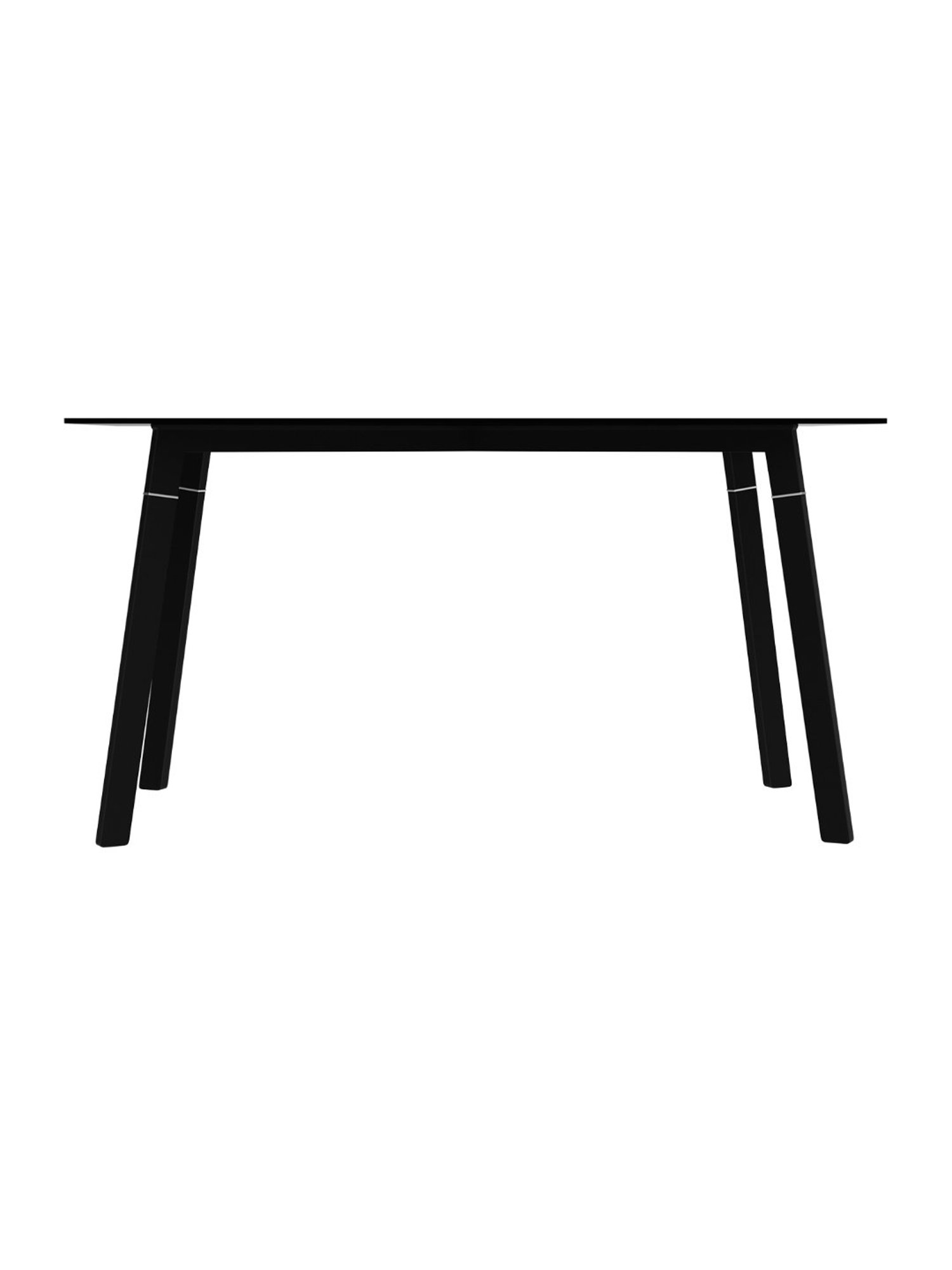 Godrej Interio Aclectic Black Metal 6 Seater Rectangular Dining Table