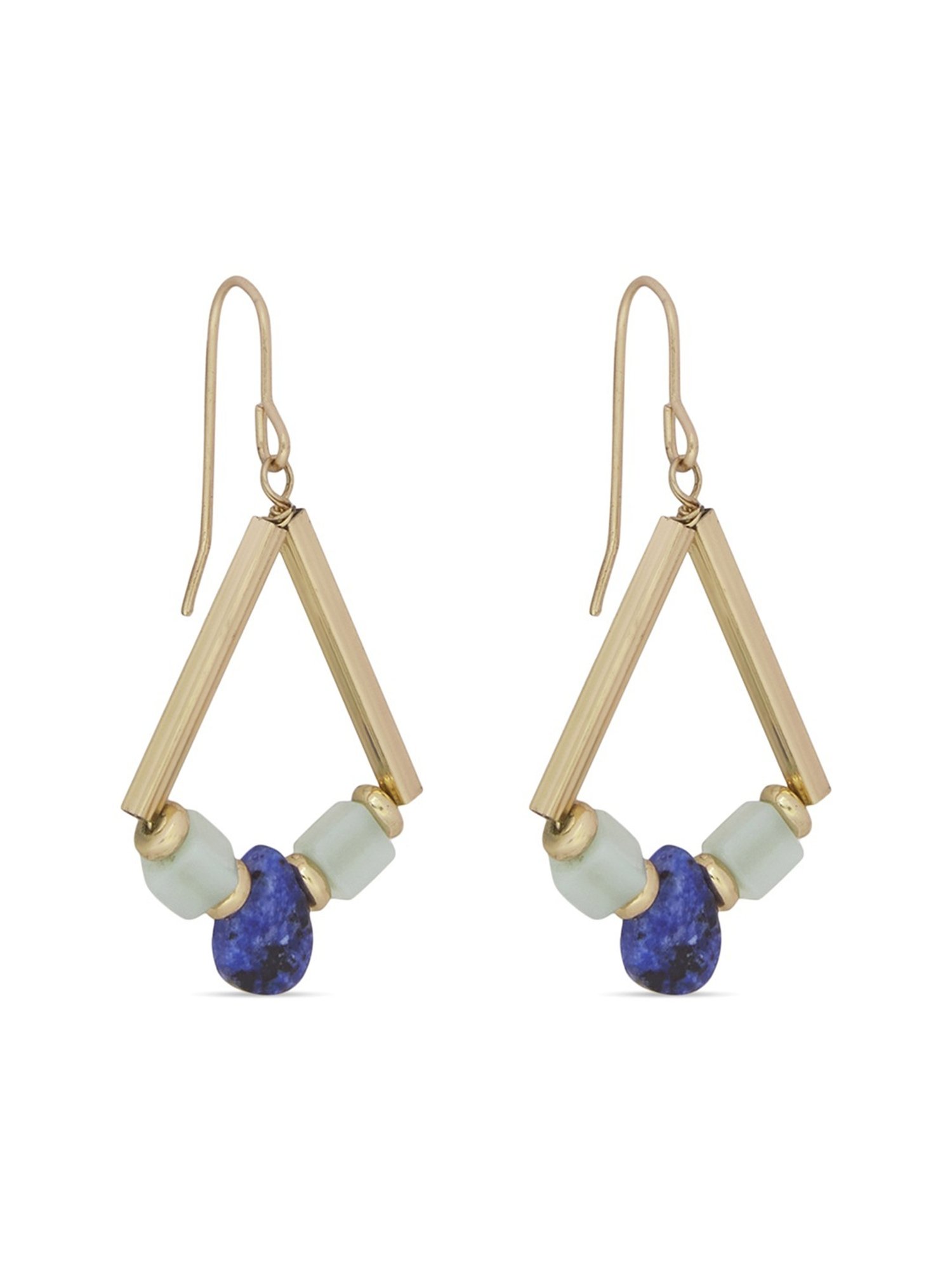 Accessorize London Triangle Stone Drop Dangler Earrings