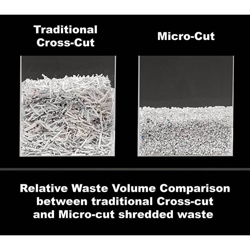 FM101PBLK 10 Sheet High Security MicroCut PaperCredit Card Shredder Black