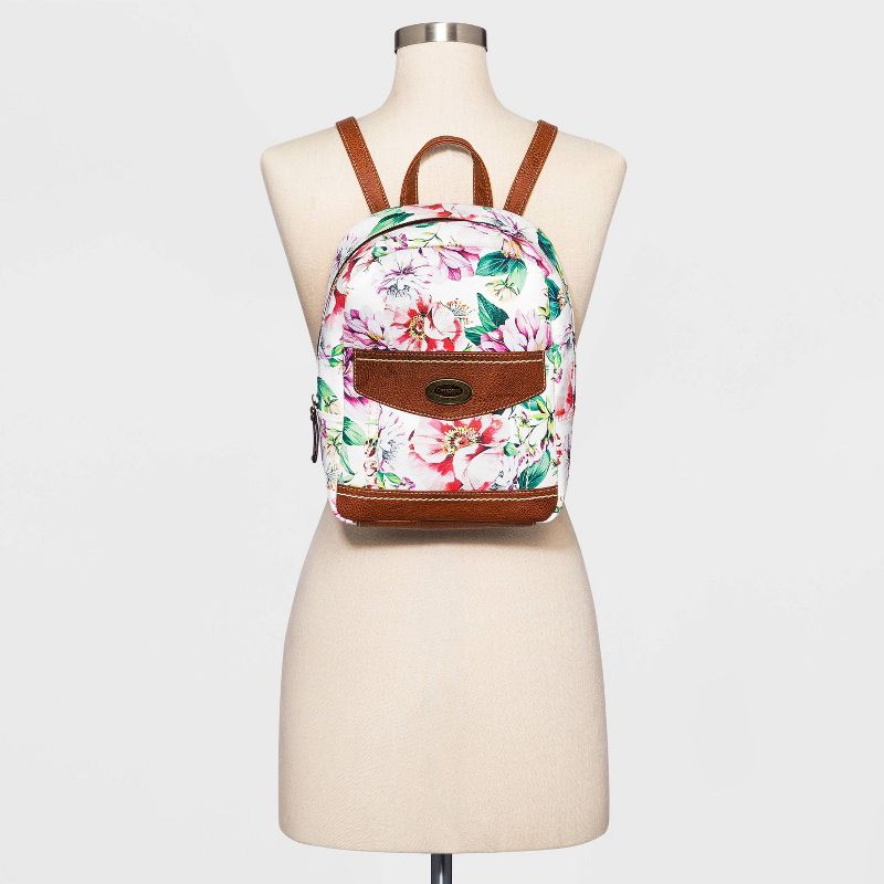 Concept Floral Print Backpack - White