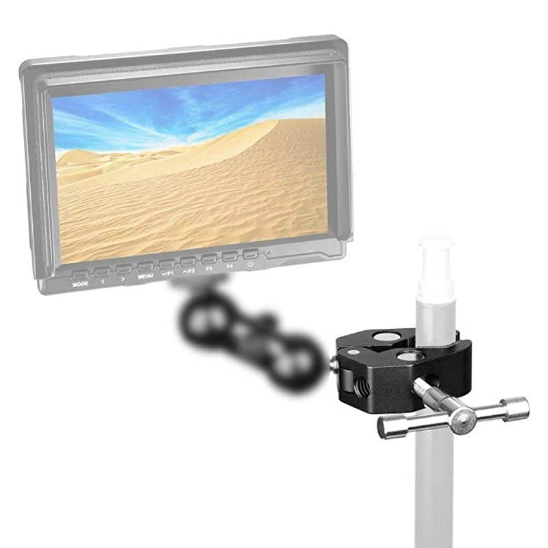 Photography Super Clamp w/1/4'' and 3/8'' Thread Clip for DSLR,Cameras, Light Stand, Rods,Lights, Umbrellas, Hooks, Shelves, Cross Bars (2PCS)