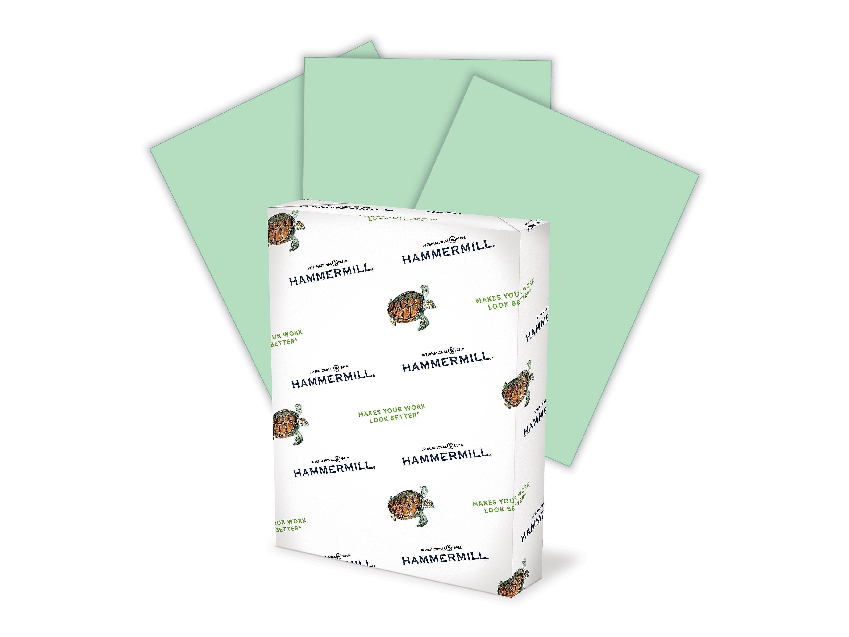 Hammermill Colors Multipurpose Paper 20 lbs 11" x 17" Green 500/Ream (102186)