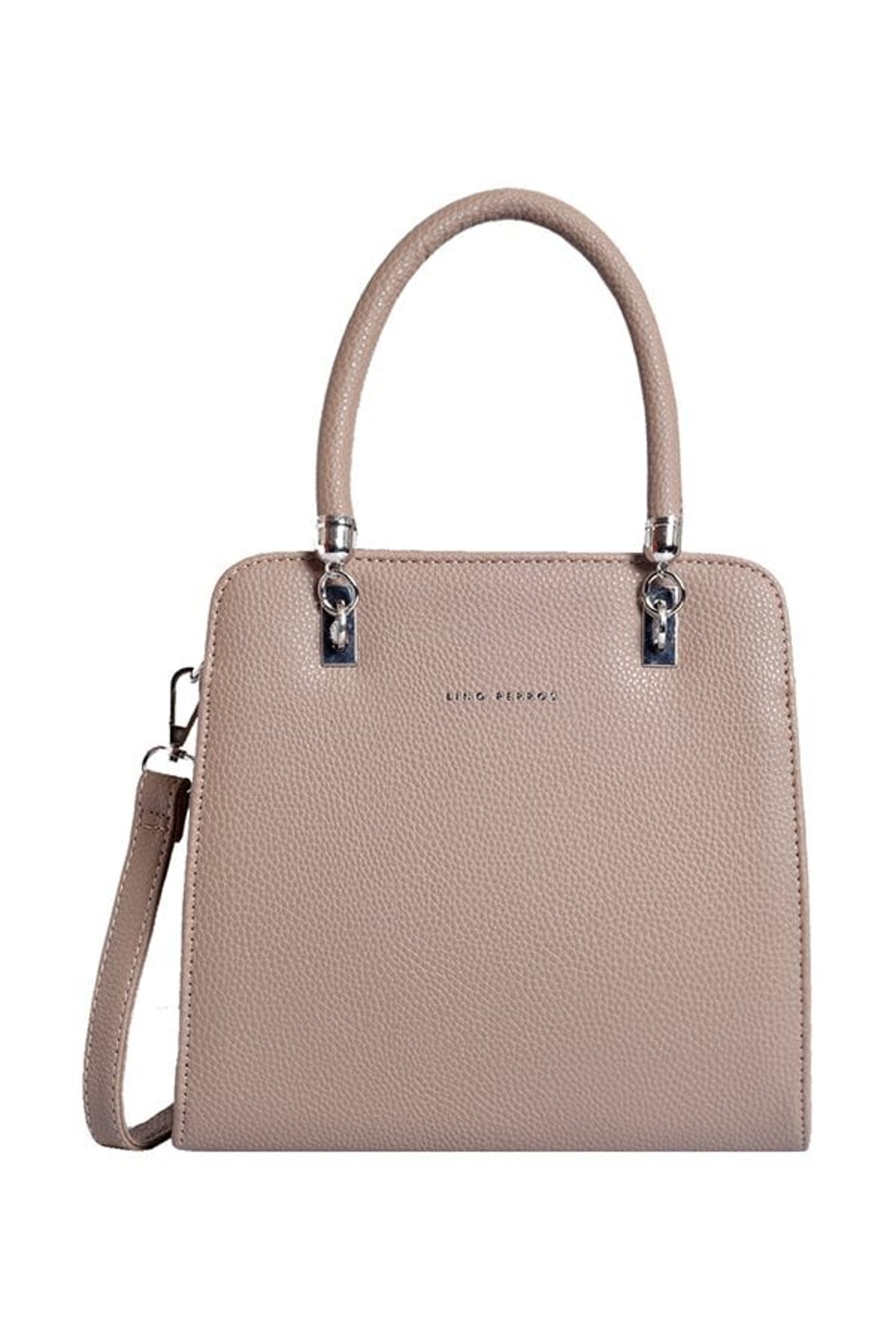 Lino Perros Beige Solid Handbag
