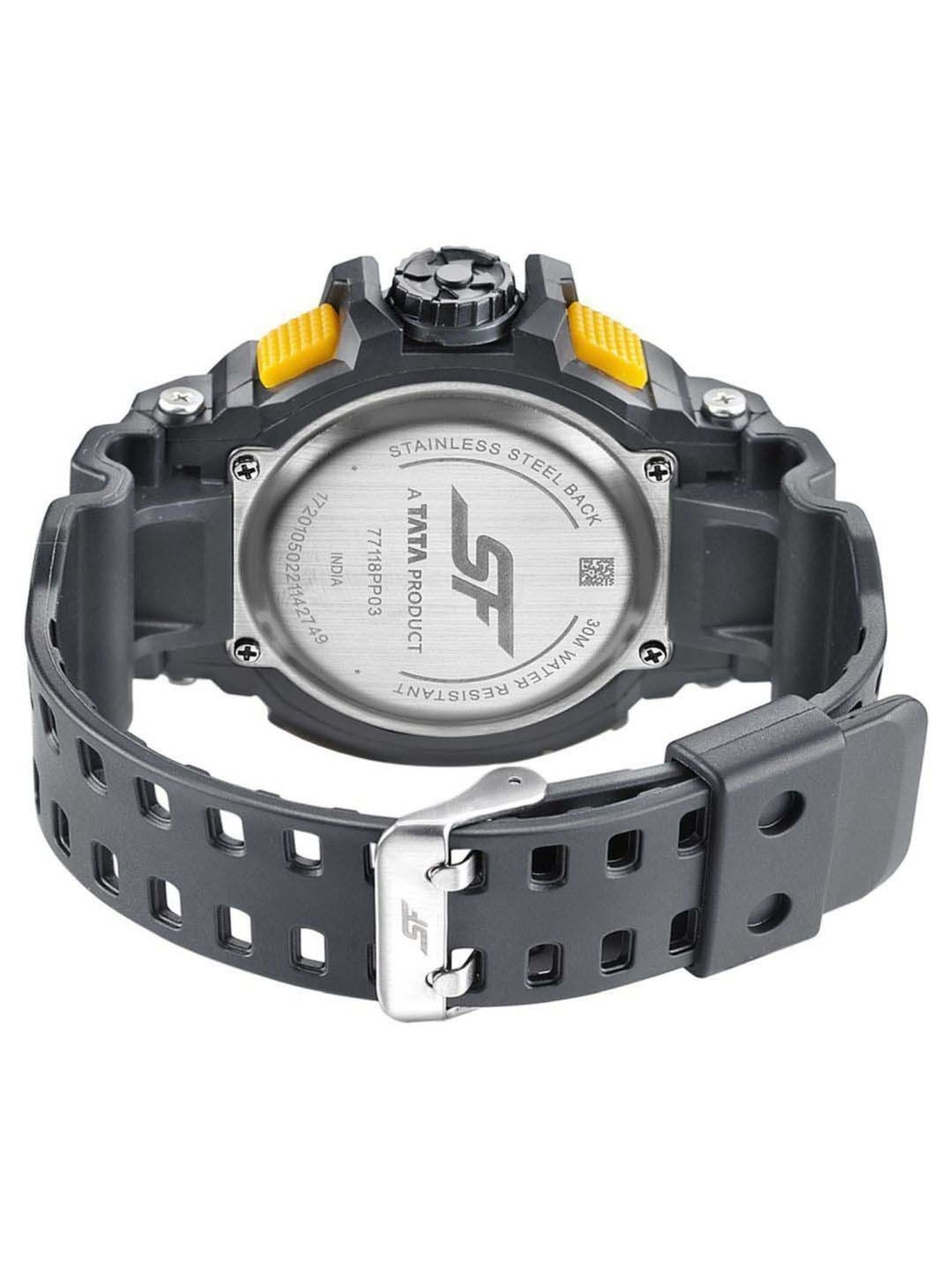 Sonata Super Fiber Economy NS77118PP03W Analog-Digital Watch for Men