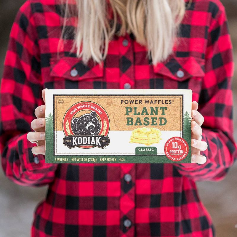 Kodiak Cakes Plant Protein Homestead Style Frozen Waffle - 10.72oz