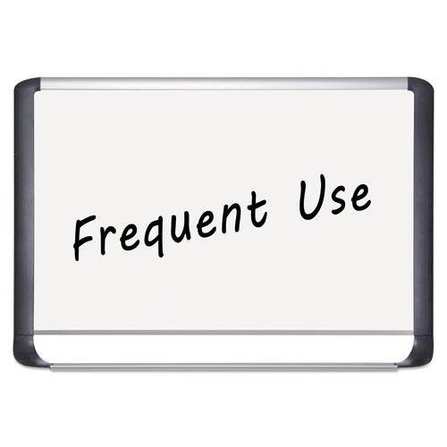 MasterVision BVCMVI210201 Lacquered steel magnetic dry erase board, 48 x 96, Silver/Black, 1 Each