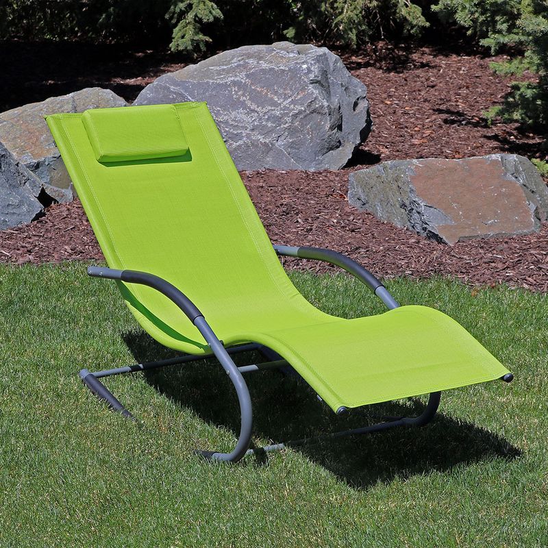 NewPort Outdoor Wicker Chaise Lounge - Dark Gray - Coaster