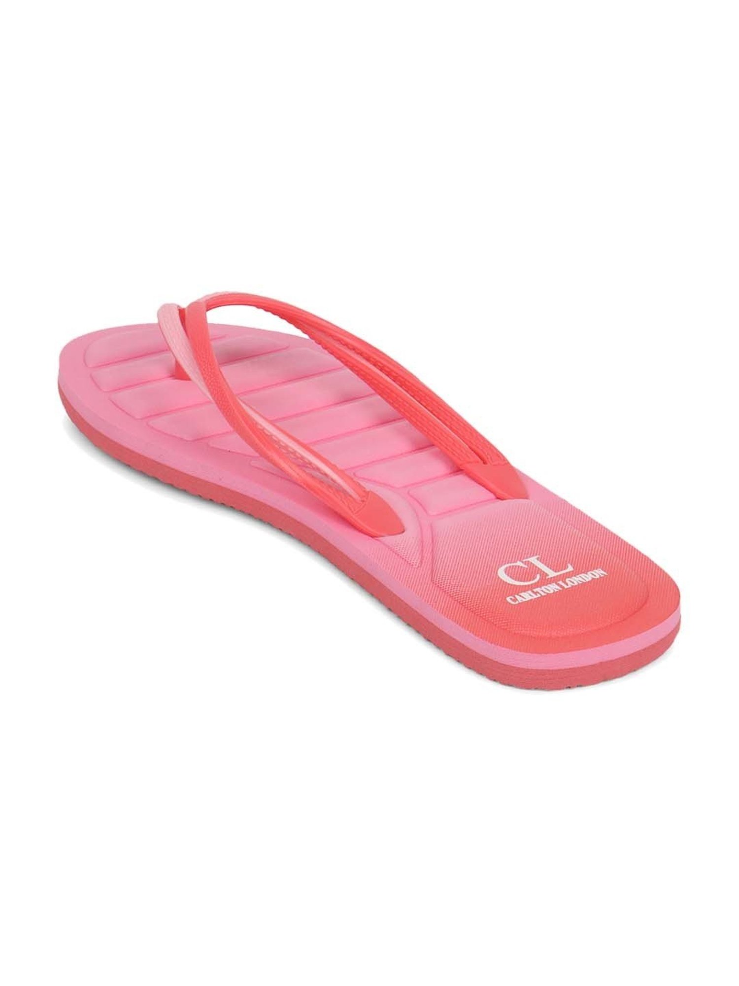 Carlton London Women's Pink Flip Flops