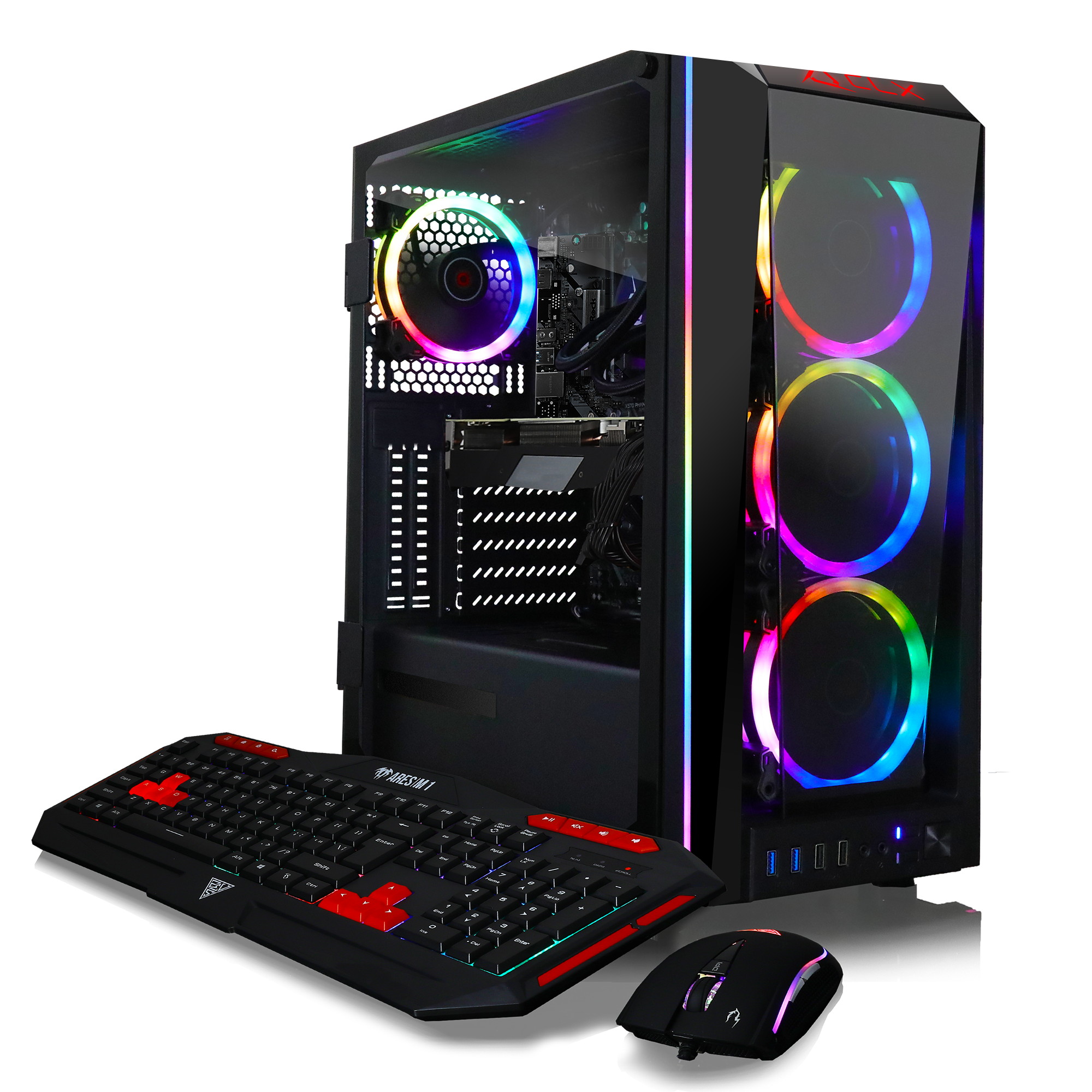 CLX SET Gaming Desktop - Intel Core i9 10850K Processor, 16GB DDR4 Memory, NVIDIA GeForce RTX 3080 Graphics, 480 GB SSD, 2 TB HDD, WiFi, Windows 10 Home 64-bit