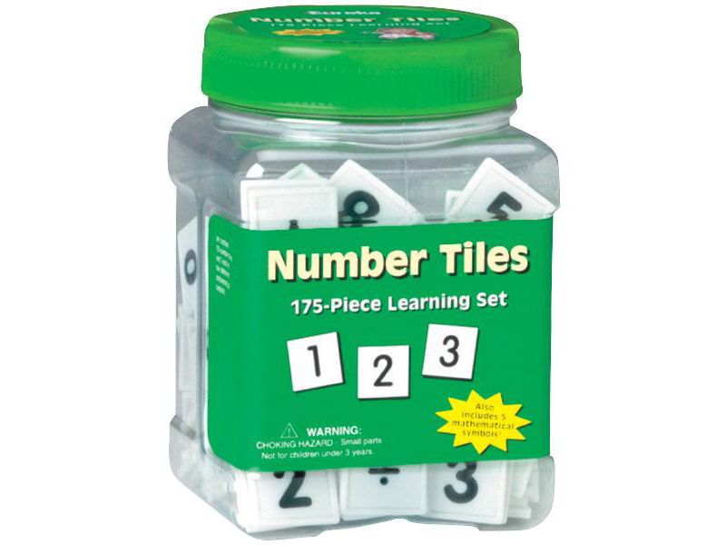 Eureka Number Tiles Learning Set, 175 pc