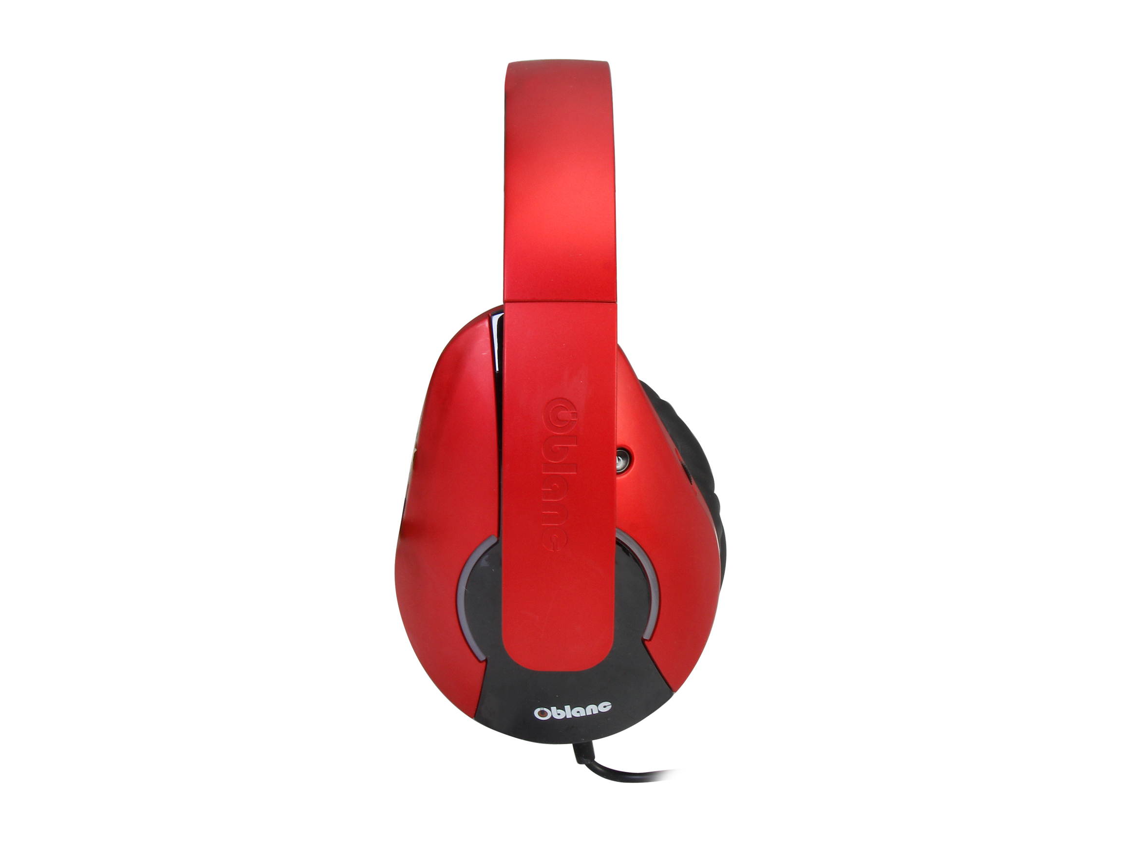 Oblanc SHELL210 Dual Driver Speaker Headset, 2.1 Listening Experience for Gamers, Red