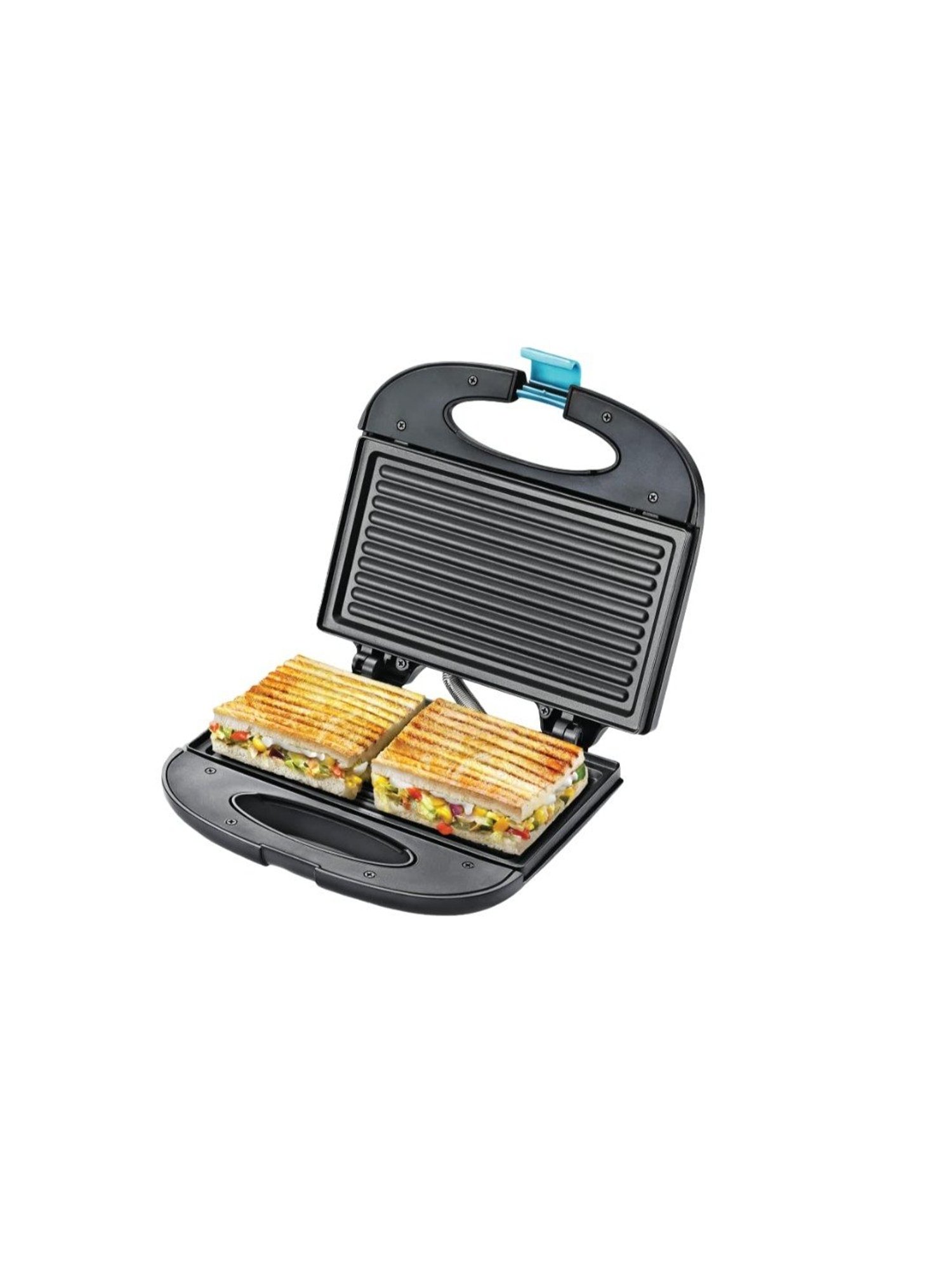 Borosil Sandwich Maker 700W Non Stick Coating (Black)