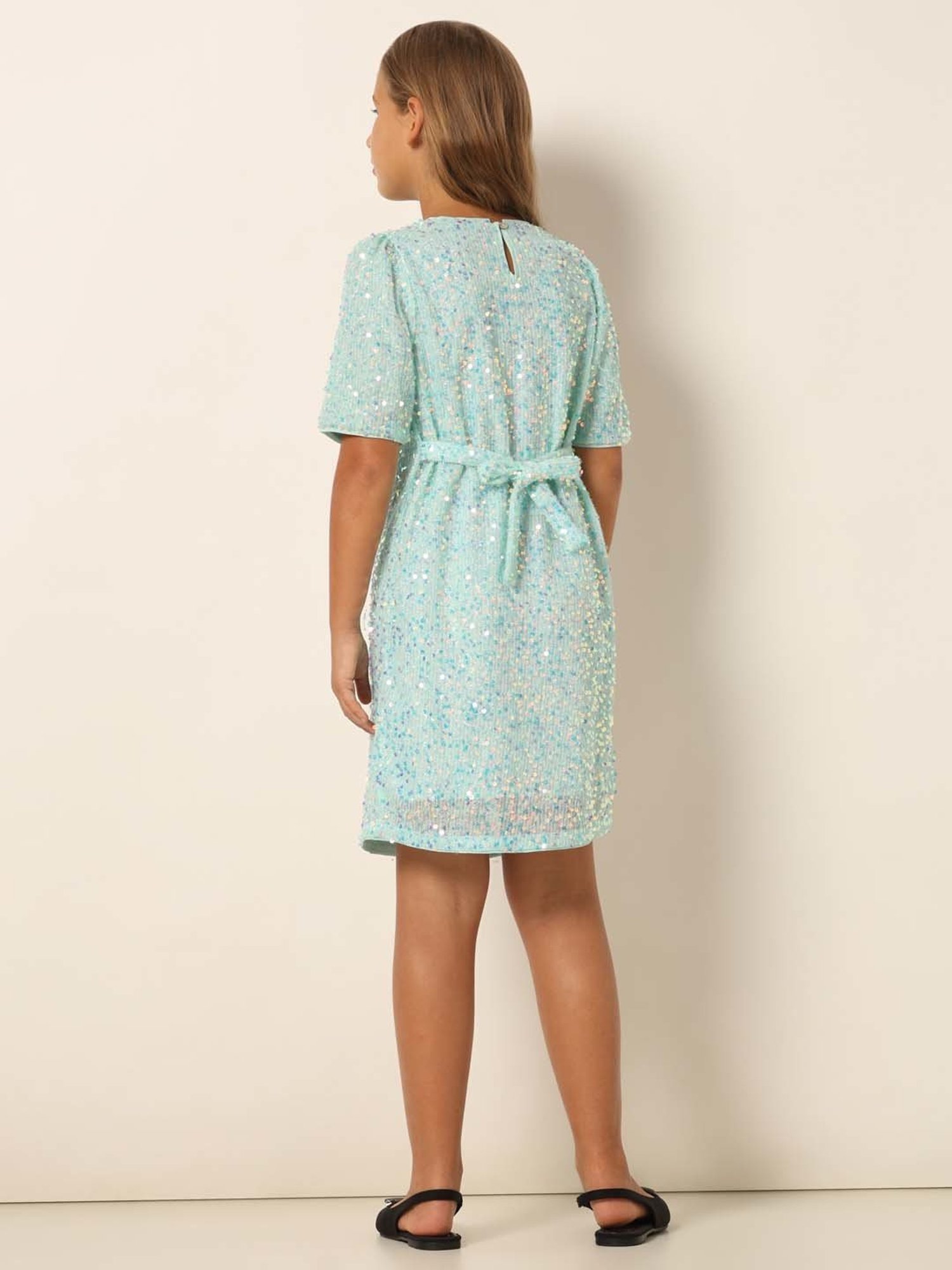 VERO MODA GIRL Blue Sequence Dress